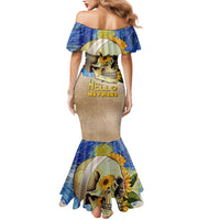 Van Gogh Style Skull Mermaid Dress Hello My Friend - Wonder Print Shop