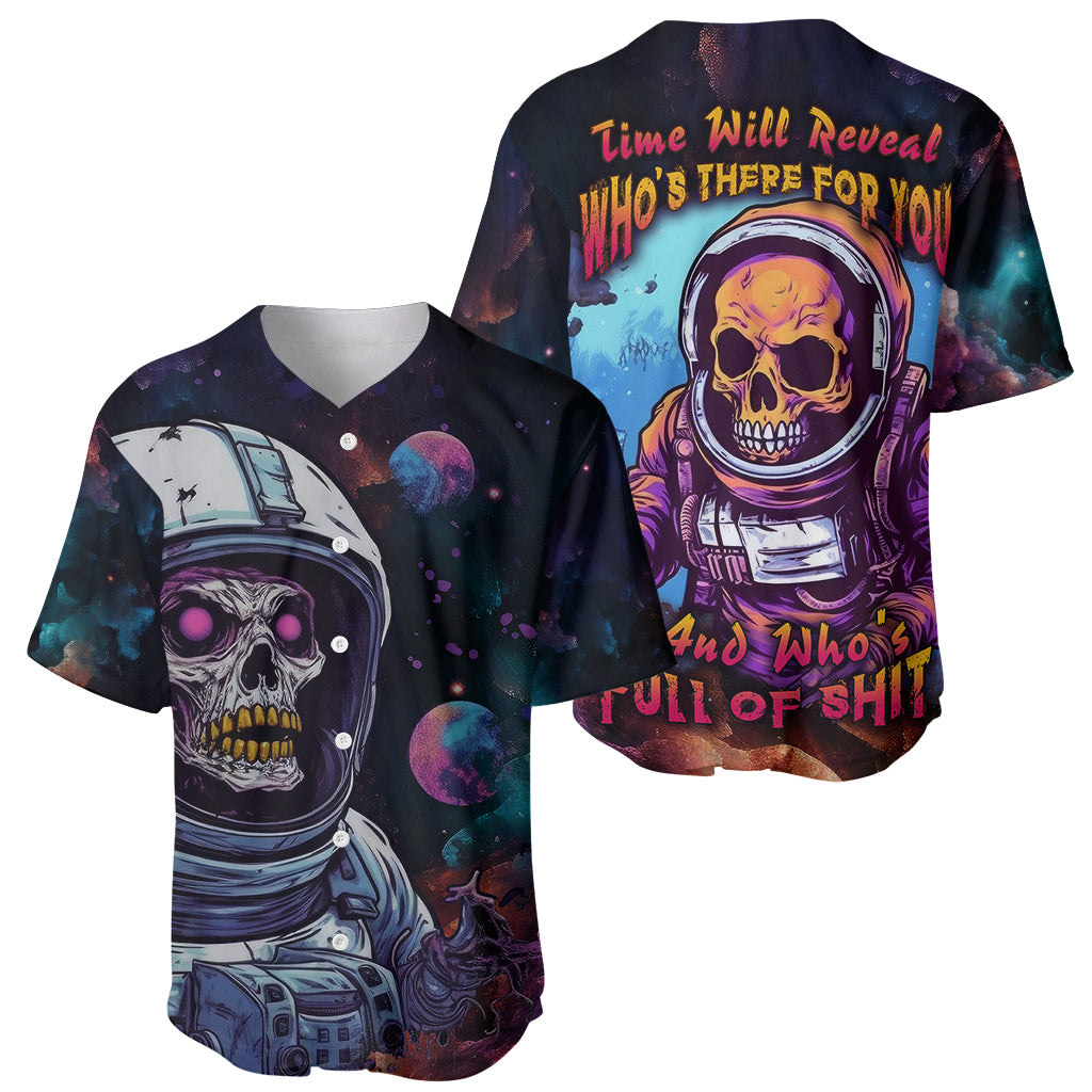 Time Will Reveal Who's There For You And Who's Full Of Shit Baseball Jersey - Wonder Print Shop
