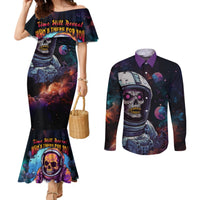 time-will-reveal-whos-there-for-you-and-whos-full-of-shit-couples-matching-mermaid-dress-and-long-sleeve-button-shirts