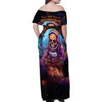 Time Will Reveal Who's There For You And Who's Full Of Shit Family Matching Off Shoulder Maxi Dress and Hawaiian Shirt - Wonder Print Shop