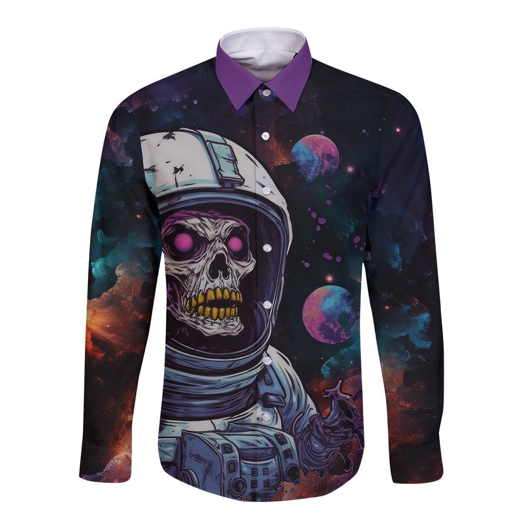 Time Will Reveal Who's There For You And Who's Full Of Shit Long Sleeve Button Shirt - Wonder Print Shop