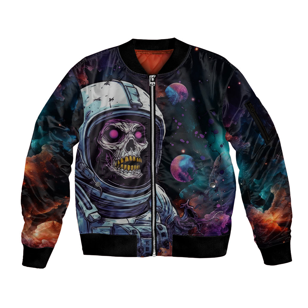 Time Will Reveal Who's There For You And Who's Full Of Shit Sleeve Zip Bomber Jacket - Wonder Print Shop