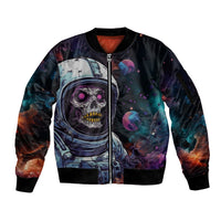 Time Will Reveal Who's There For You And Who's Full Of Shit Sleeve Zip Bomber Jacket - Wonder Print Shop