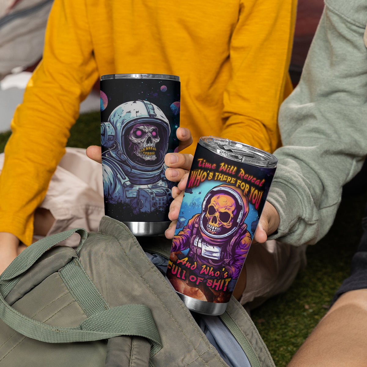 Time Will Reveal Who's There For You And Who's Full Of Shit Tumbler Cup - Wonder Print Shop