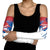 Serbia Christmas Arm Sleeves with Wolf Howling Moon Serbian Flag and Red Blue White Winter Forest Pattern Design - Wonder Print Shop