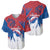 Serbia Christmas Baseball Jersey with Wolf Howling Moon Serbian Flag and Red Blue White Winter Forest Pattern Design - Wonder Print Shop
