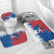 Serbia Christmas Bathroom Set with Wolf Howling Moon Serbian Flag and Red Blue White Winter Forest Pattern Design - Wonder Print Shop