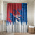 Serbia Christmas Bathroom Set with Wolf Howling Moon Serbian Flag and Red Blue White Winter Forest Pattern Design - Wonder Print Shop
