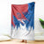 Serbia Christmas Blanket with Wolf Howling Moon Serbian Flag and Red Blue White Winter Forest Pattern Design - Wonder Print Shop