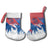 Serbia Christmas Stocking with Wolf Howling Moon Serbian Flag and Red Blue White Winter Forest Pattern Design - Wonder Print Shop