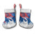 Serbia Christmas Stocking with Wolf Howling Moon Serbian Flag and Red Blue White Winter Forest Pattern Design - Wonder Print Shop