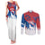 Serbia Christmas Couples Matching Tank Maxi Dress and Long Sleeve Button Shirt with Wolf Howling Moon Serbian Flag and Red Blue White Winter Forest Pattern Design - Wonder Print Shop