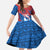 Serbia Christmas Family Matching Mermaid Dress and Hawaiian Shirt with Wolf Howling Moon Serbian Flag and Red Blue White Winter Forest Pattern Design - Wonder Print Shop
