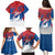 Serbia Christmas Family Matching Puletasi and Hawaiian Shirt with Wolf Howling Moon Serbian Flag and Red Blue White Winter Forest Pattern Design - Wonder Print Shop