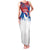 Serbia Christmas Family Matching Tank Maxi Dress and Hawaiian Shirt with Wolf Howling Moon Serbian Flag and Red Blue White Winter Forest Pattern Design - Wonder Print Shop