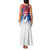 Serbia Christmas Family Matching Tank Maxi Dress and Hawaiian Shirt with Wolf Howling Moon Serbian Flag and Red Blue White Winter Forest Pattern Design - Wonder Print Shop