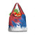 Serbia Christmas Grocery Bag with Wolf Howling Moon Serbian Flag and Red Blue White Winter Forest Pattern Design - Wonder Print Shop