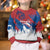 Serbia Christmas Kid Ugly Christmas Sweater with Wolf Howling Moon Serbian Flag and Red Blue White Winter Forest Pattern Design - Wonder Print Shop