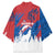 Serbia Christmas Kimono with Wolf Howling Moon Serbian Flag and Red Blue White Winter Forest Pattern Design - Wonder Print Shop