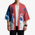 Serbia Christmas Kimono with Wolf Howling Moon Serbian Flag and Red Blue White Winter Forest Pattern Design - Wonder Print Shop