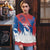 Serbia Christmas Ugly Christmas Sweater with Wolf Howling Moon Serbian Flag and Red Blue White Winter Forest Pattern Design - Wonder Print Shop