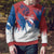 Serbia Christmas Ugly Christmas Sweater with Wolf Howling Moon Serbian Flag and Red Blue White Winter Forest Pattern Design - Wonder Print Shop