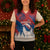 Serbia Christmas Knitted V-Neck Vest with Wolf Howling Moon Serbian Flag and Red Blue White Winter Forest Pattern Design - Wonder Print Shop