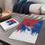 Serbia Christmas Puzzle with Wolf Howling Moon Serbian Flag and Red Blue White Winter Forest Pattern Design - Wonder Print Shop