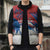 Serbia Christmas Sleeveless Puffer Jacket with Wolf Howling Moon Serbian Flag and Red Blue White Winter Forest Pattern Design - Wonder Print Shop