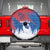 Serbia Christmas Spare Tire Cover with Wolf Howling Moon Serbian Flag and Red Blue White Winter Forest Pattern Design - Wonder Print Shop