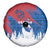 Serbia Christmas Spare Tire Cover with Wolf Howling Moon Serbian Flag and Red Blue White Winter Forest Pattern Design - Wonder Print Shop