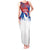 Serbia Christmas Tank Maxi Dress with Wolf Howling Moon Serbian Flag and Red Blue White Winter Forest Pattern Design - Wonder Print Shop