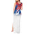 Serbia Christmas Tank Maxi Dress with Wolf Howling Moon Serbian Flag and Red Blue White Winter Forest Pattern Design - Wonder Print Shop