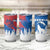 Serbia Christmas Tumbler Cup with Wolf Howling Moon Serbian Flag and Red Blue White Winter Forest Pattern Design - Wonder Print Shop