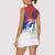Serbia Christmas Women Sleeveless Polo Shirt with Wolf Howling Moon Serbian Flag and Red Blue White Winter Forest Pattern Design - Wonder Print Shop
