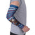 Serbia Christmas Arm Sleeves with Traditional Santa Eagle Serbian Coat of Arms and Blue Red White Folk Pattern Design - Wonder Print Shop
