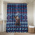 Serbia Christmas Bathroom Set with Traditional Santa Eagle Serbian Coat of Arms and Blue Red White Folk Pattern Design - Wonder Print Shop