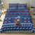 Serbia Christmas Bedding Set with Traditional Santa Eagle Serbian Coat of Arms and Blue Red White Folk Pattern Design - Wonder Print Shop