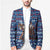 Serbia Christmas Blazer with Traditional Santa Eagle Serbian Coat of Arms and Blue Red White Folk Pattern Design - Wonder Print Shop