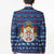 Serbia Christmas Blazer with Traditional Santa Eagle Serbian Coat of Arms and Blue Red White Folk Pattern Design - Wonder Print Shop