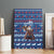 Serbia Christmas Canvas Wall Art with Traditional Santa Eagle Serbian Coat of Arms and Blue Red White Folk Pattern Design - Wonder Print Shop