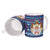 Serbia Christmas Ceramic Mug with Traditional Santa Eagle Serbian Coat of Arms and Blue Red White Folk Pattern Design - Wonder Print Shop