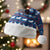 Serbia Christmas Santa Hat with Traditional Santa Eagle Serbian Coat of Arms and Blue Red White Folk Pattern Design - Wonder Print Shop