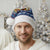 Serbia Christmas Santa Hat with Traditional Santa Eagle Serbian Coat of Arms and Blue Red White Folk Pattern Design - Wonder Print Shop