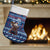 Serbia Christmas Stocking with Traditional Santa Eagle Serbian Coat of Arms and Blue Red White Folk Pattern Design - Wonder Print Shop