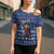 Serbia Christmas Cross Shoulder Shirt with Traditional Santa Eagle Serbian Coat of Arms and Blue Red White Folk Pattern Design - Wonder Print Shop
