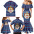 Serbia Christmas Family Matching Mermaid Dress and Hawaiian Shirt with Traditional Santa Eagle Serbian Coat of Arms and Blue Red White Folk Pattern Design - Wonder Print Shop