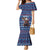 Serbia Christmas Family Matching Mermaid Dress and Hawaiian Shirt with Traditional Santa Eagle Serbian Coat of Arms and Blue Red White Folk Pattern Design - Wonder Print Shop