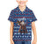 Serbia Christmas Family Matching Mermaid Dress and Hawaiian Shirt with Traditional Santa Eagle Serbian Coat of Arms and Blue Red White Folk Pattern Design - Wonder Print Shop