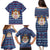 Serbia Christmas Family Matching Puletasi and Hawaiian Shirt with Traditional Santa Eagle Serbian Coat of Arms and Blue Red White Folk Pattern Design - Wonder Print Shop